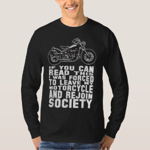 Camiseta Graciosa Motocicleta Para Hombres En Bicicleta Pap