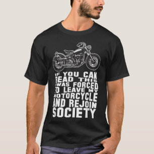 Camiseta Graciosa Motocicleta Para Hombres En Bicicleta Pap