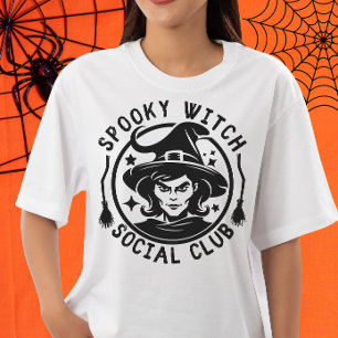 Camiseta Graciosa mujer Halloween Spooky Witch Social Club