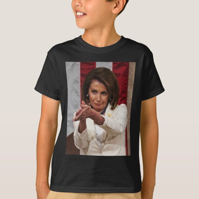 Camiseta Graciosa Nancy Pelosi resalta el meme contra Trump (Anverso)