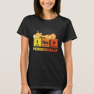 Camiseta Graciosa Nap Animal Mesa Periódica Pajama Cute Sle