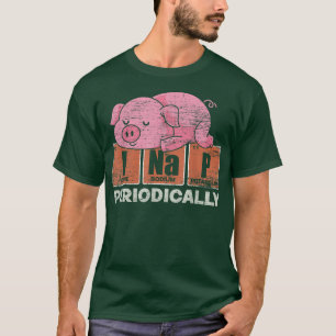 Camiseta Graciosa Napping Animal I Nap Periódicamente Cute