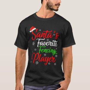 Camiseta Graciosa Navidad del jugador favorito de esgrima d