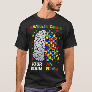 Camiseta Graciosa Neurodiversidad Autismo Conciencia Ge Awe