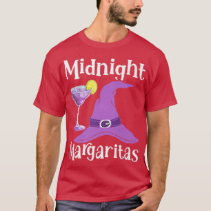 Camiseta Graciosa noche Margaritas Brujas Bebiendo Hallowee