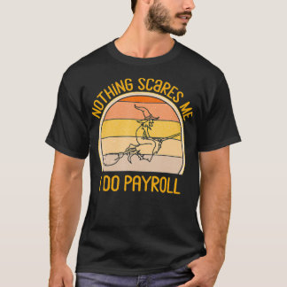 Camiseta Graciosa Nómina Halloween Recursos Humanos Bruja