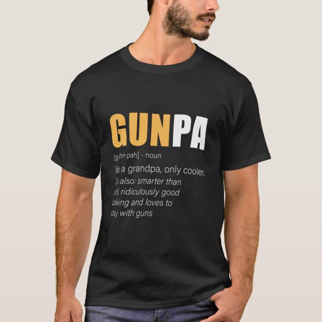 Camiseta Graciosa Novedad del abuelo Gunpa Gun (Anverso)