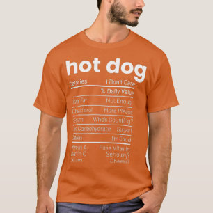 Camiseta Graciosa Nutrición de Perros Calientes Hechos Ant