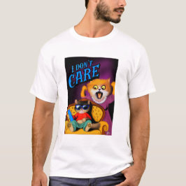 Camiseta Graciosa Obra De Gato.