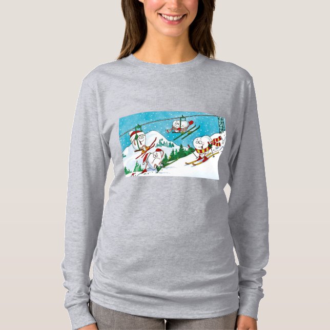 Camiseta Graciosa oficina dental de invierno (Anverso)