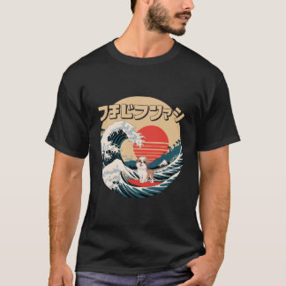 Camiseta Graciosa ola de kanagawa japonesa chih zu