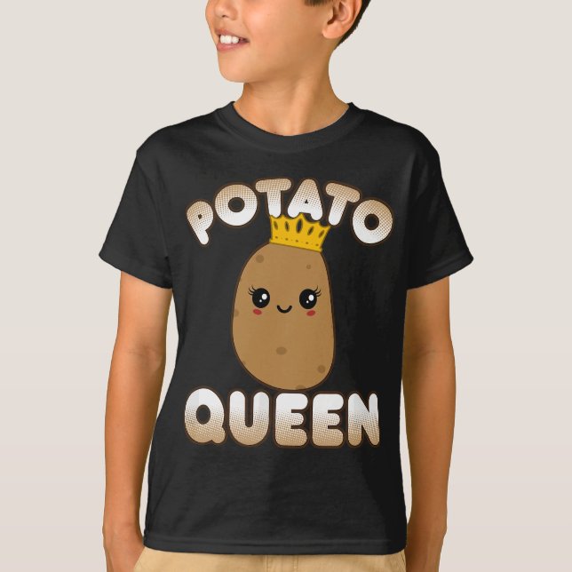 Camiseta Graciosa papa de sabor kawaii sonriente (Anverso)