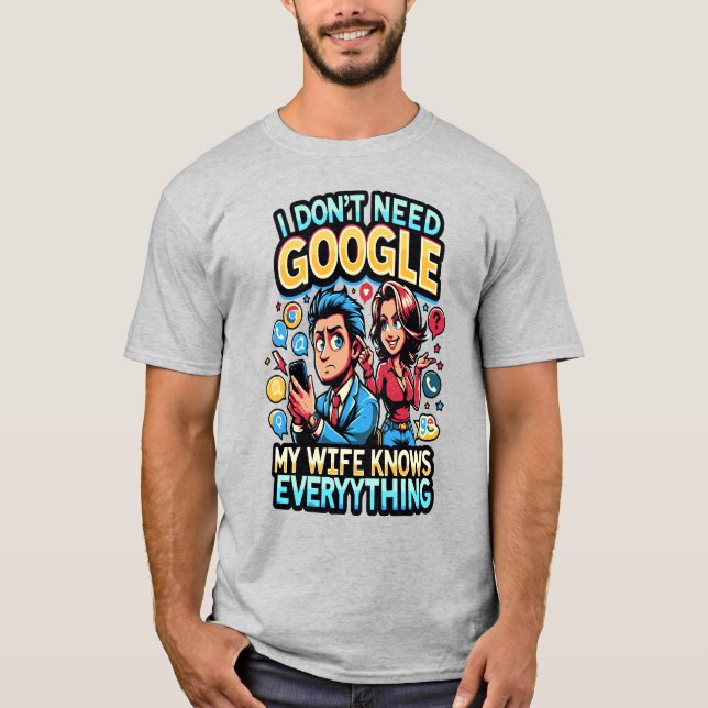 Camiseta graciosa para el marido - No necesito Goo (Anverso)