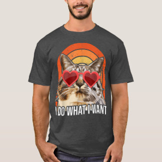 Camiseta Graciosa Para Gatos, Tee Para Gatos, Prop