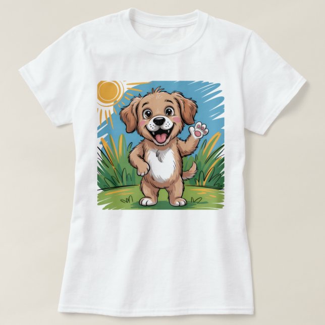 Camiseta graciosa para niños de perro - Personaliz (Diseño del anverso)