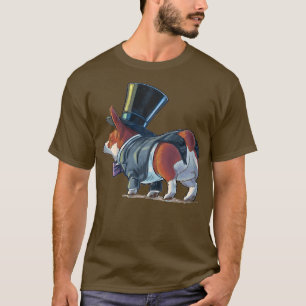 Camiseta Graciosa Pareja Corgi Novia Y Marido Casado