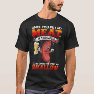 Camiseta Graciosa parrillada para el amante de la carne