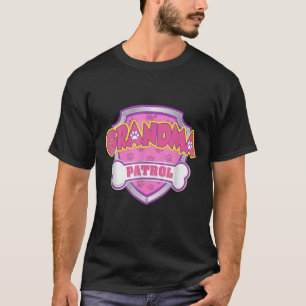 Camiseta Graciosa Patrulla De Abuelas - Perro Mamá, Papá Pa