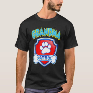 Camiseta Graciosa Patrulla De Abuelas - Perro Mamá, Papá Pa