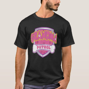 Camiseta Graciosa Patrulla De Abuelas - Perro Mamá, Papá Pa