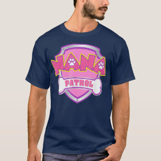 Camiseta Graciosa Patrulla Nana Perro Mamá Papá Para Hombre