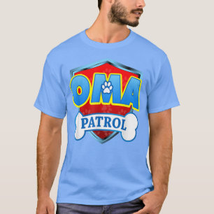 Camiseta Graciosa Patrulla Oma - Perro Mamá, Papá Para Homb