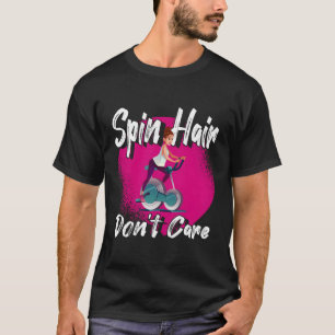 Camiseta Graciosa Pelo De Giro No Le Importa La Tarjeta De 