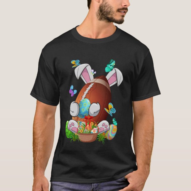 Camiseta Graciosa pelota de fútbol con conejitos que celebr (Anverso)