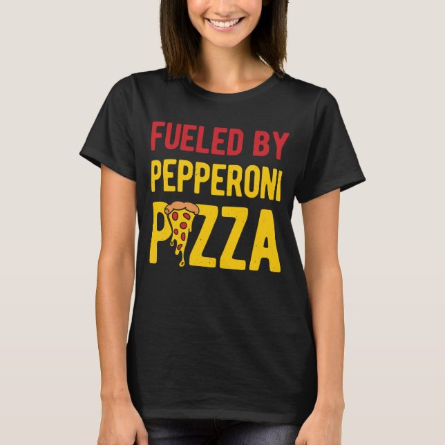 Camiseta Graciosa Pepperoni Pizza (Anverso)