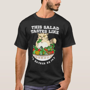 Camiseta Graciosa pérdida de peso de gatos dietéticos Gimna