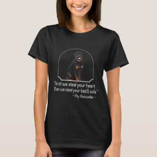 Camiseta Graciosa Perro Cute Regalo Hombres Mujeres Rottwei