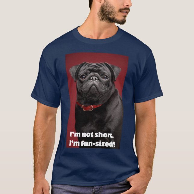 Camiseta Graciosa Perro Imprimir - No soy corto (Anverso)