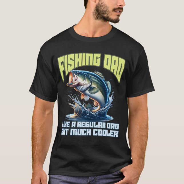 Camiseta Graciosa pesca de bajos para el cumpleaños de papá (Anverso)