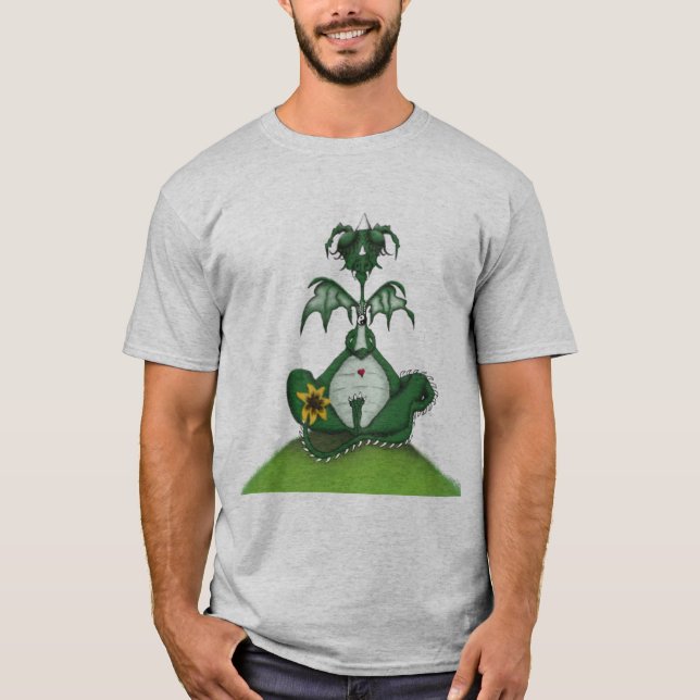 Camiseta Graciosa pintura de dragones de Yogi (Anverso)