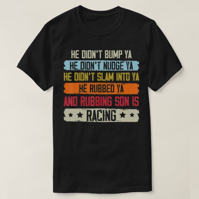 Camiseta Graciosa pista de Carreras de suciedad Racer de ca (Diseño del anverso)