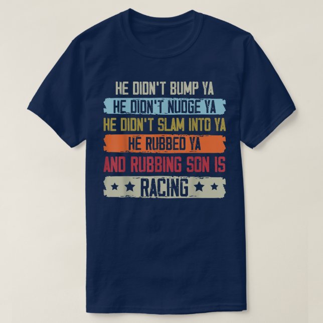 Camiseta Graciosa pista de Carreras de suciedad Racer de ca (Diseño del anverso)