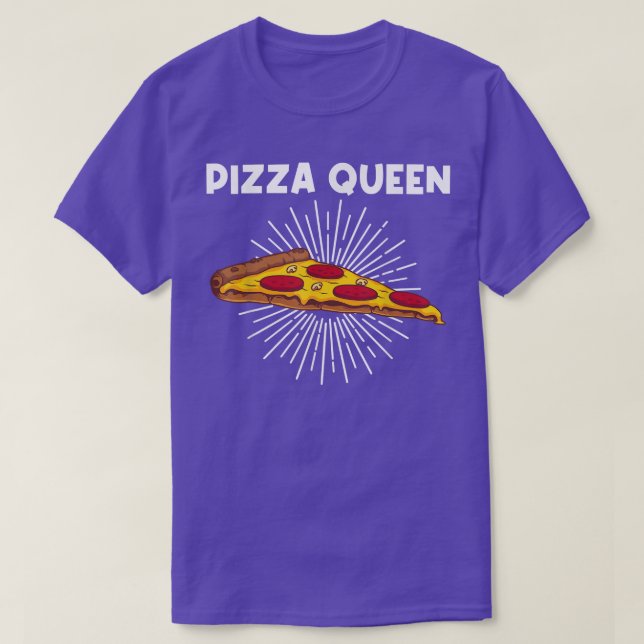 Camiseta Graciosa Pizza Art Para Mujeres Chicas Pizza Slic  (Diseño del anverso)