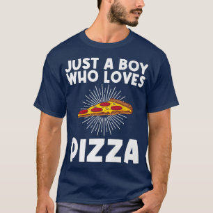 Camiseta Graciosa Pizza Art Para Niños Pizza Italiana Sl