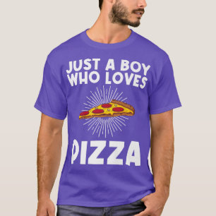 Camiseta Graciosa Pizza Art Para Niños Pizza Italiana Sl