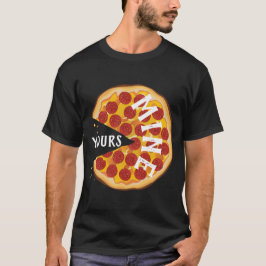 Camiseta Graciosa pizza de pepperoni lindo fiesta de comida
