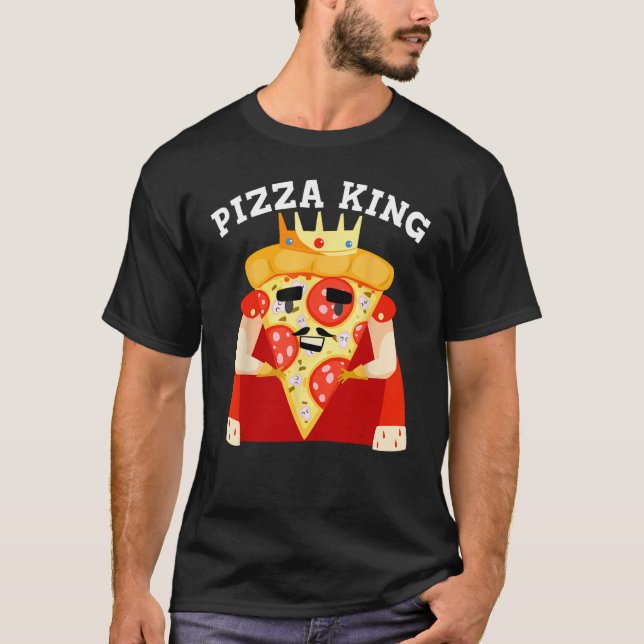 Camiseta Graciosa pizza King Gift Guay Pizza Lover Niños Ho (Anverso)