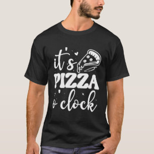 Camiseta Graciosa Pizza Oâ´Clock Art Kids Hombres Guay Pizz