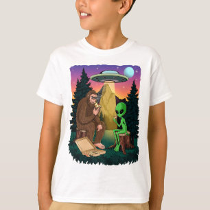 Camiseta Graciosa Pizza Para Comer A Pie Con Extranjero Pas