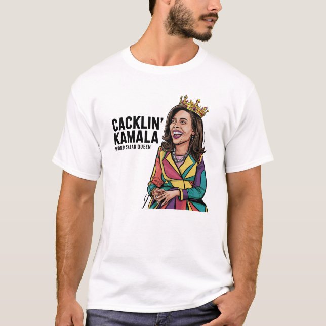 Camiseta Graciosa política anti Kamala Harris Laughing (Anverso)