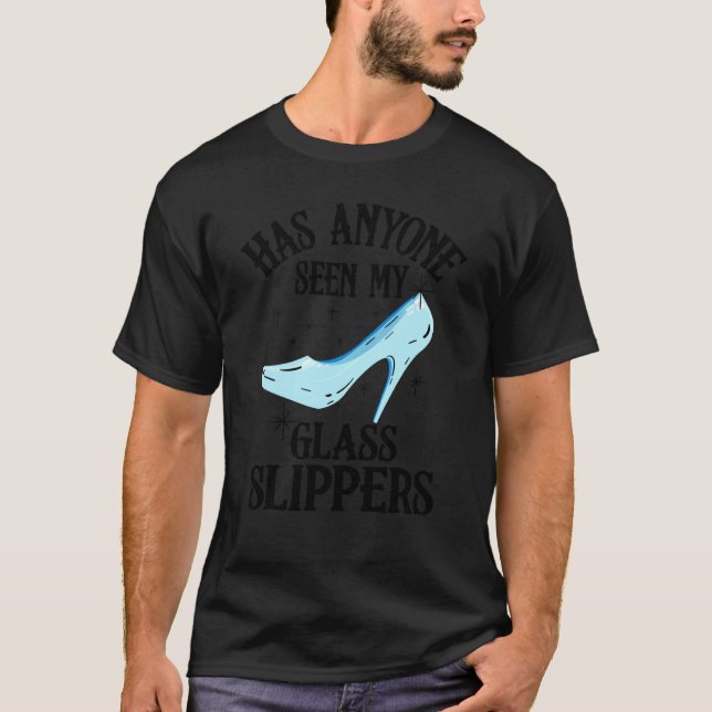 Camiseta Graciosa Princesa Zapatillas de vidrio Mujeres Had (Anverso)