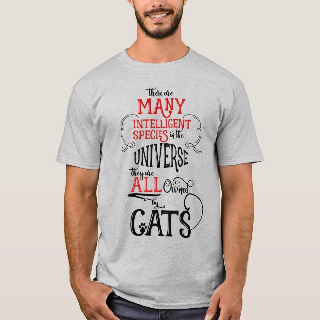 Camiseta Graciosa propiedad de Gatos Gatos Gato Lover LIGHT (Anverso)