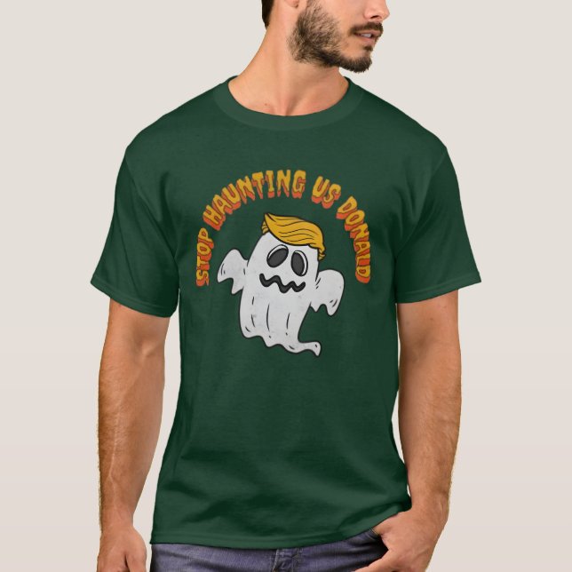 Camiseta Graciosa protesta fantasma para dejar de perturbar (Anverso)