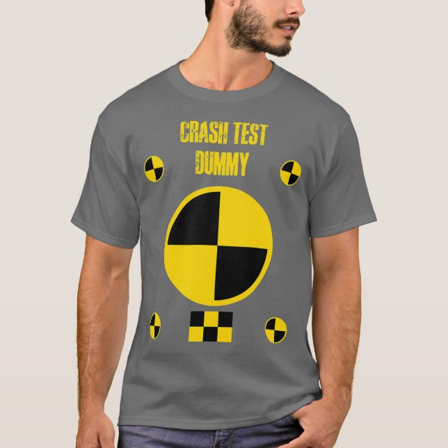 Camiseta Graciosa prueba de choque Dummy Último Minuto Hall (Anverso)
