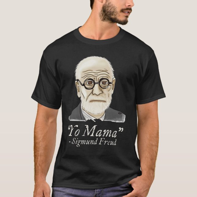 Camiseta Graciosa psicología de Freud (Anverso)