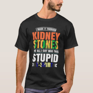 Camiseta Graciosa Quidney Stones Cirugía Sobreviviente Recu